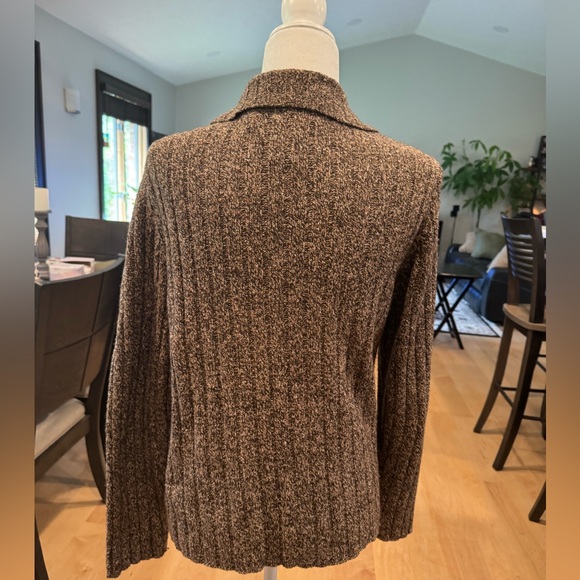 Geoffrey Beene Retro Cardigan, Zipper Waist Length - Picture 3 of 5